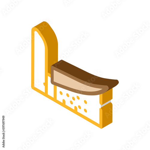 notre dame du haut isometric icon vector illustration