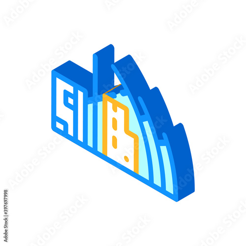 jubilee church isometric icon vector illustration color