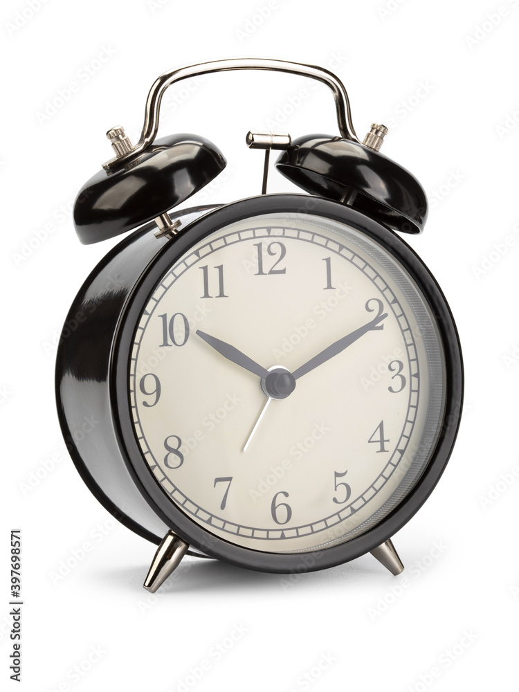 Alarm clock isolated on white Alarm clock isolated on white