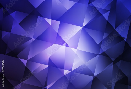 Light Purple vector abstract mosaic pattern.