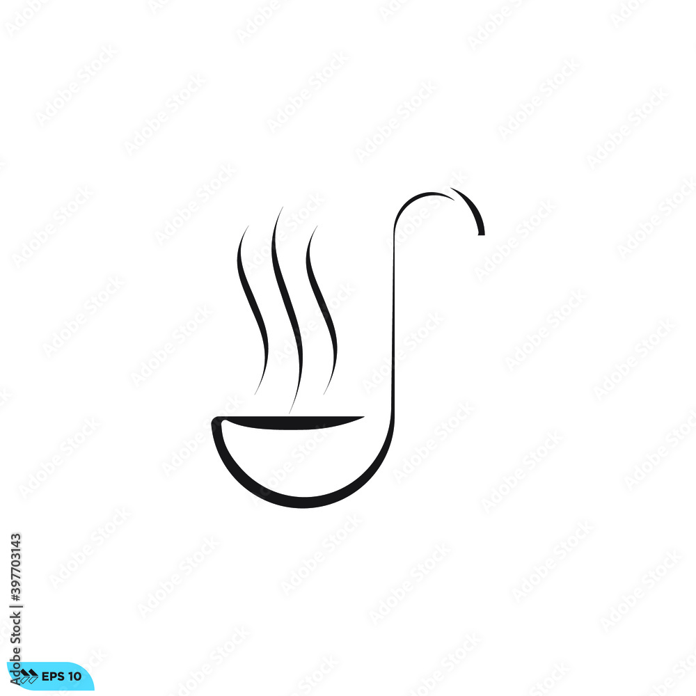 Icon vector graphic of ladle Icon vector graphic of ladle
