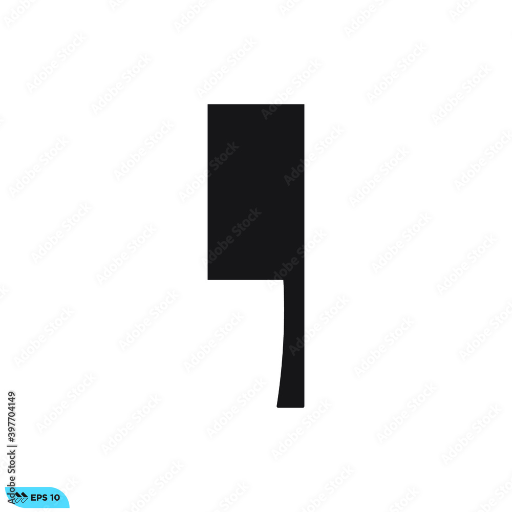 Icon vector graphic of knife, good for template Icon vector graphic of knife, good for template