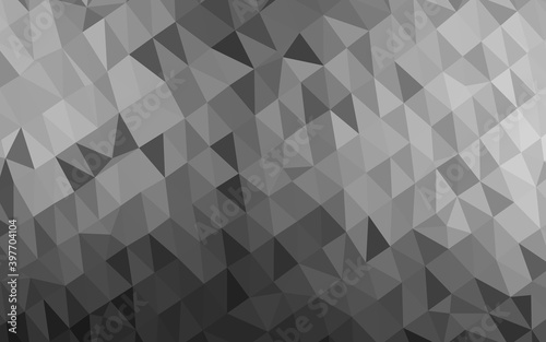 Fototapeta Naklejka Na Ścianę i Meble -  Dark Silver, Gray vector polygon abstract backdrop.