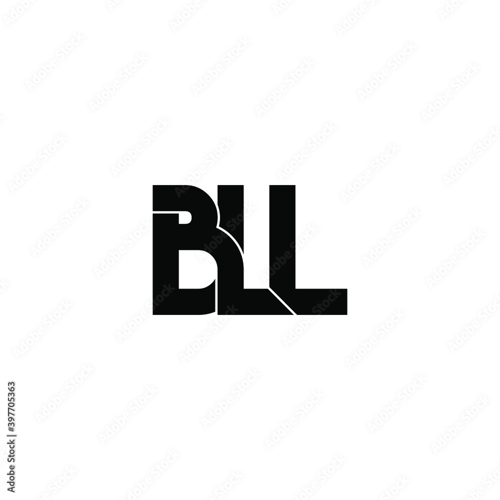 bll letter original monogram logo design bll letter original monogram logo design