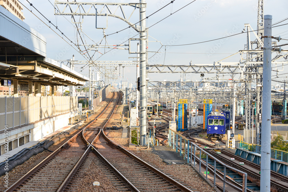 阪神電車尼崎駅風景