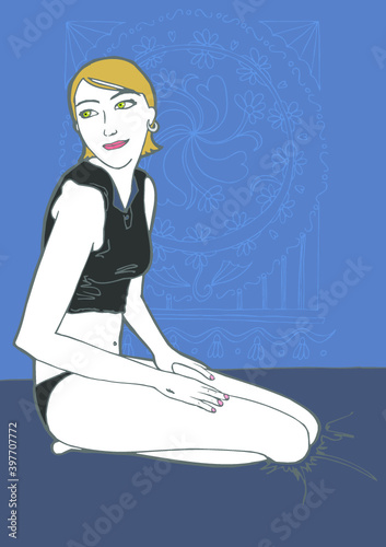 Mulher sentada