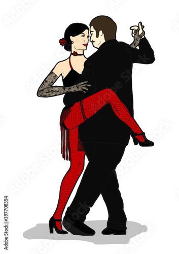 Casal dançando tango