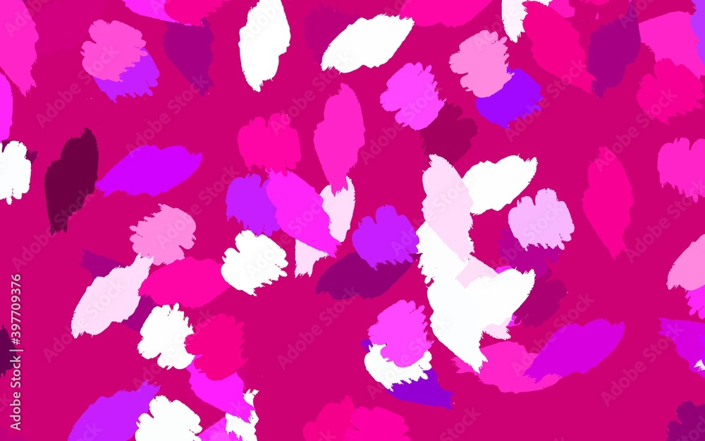 Light Pink vector texture with abstract forms. Light Pink vector texture with abstract forms.