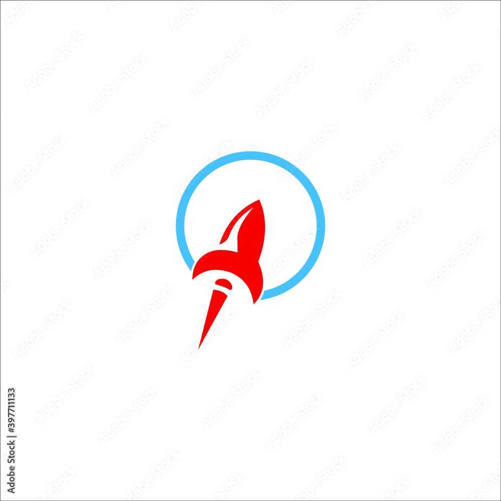 logo roket icon vector technology cosmos fly logo roket icon vector technology cosmos fly