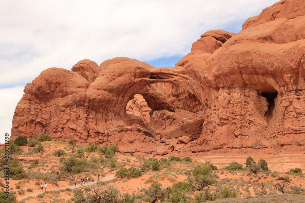 Double Arch formation at Arches National Park