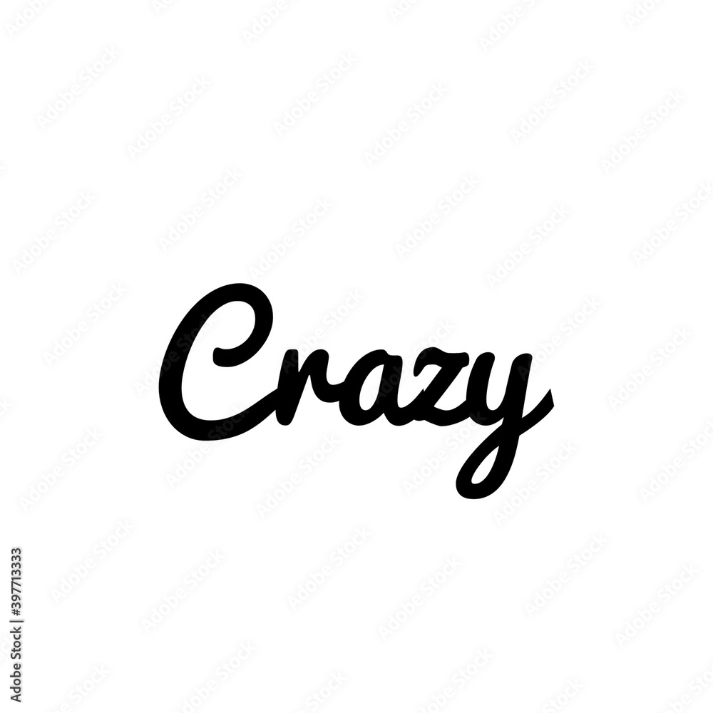 ''Crazy'' Lettering