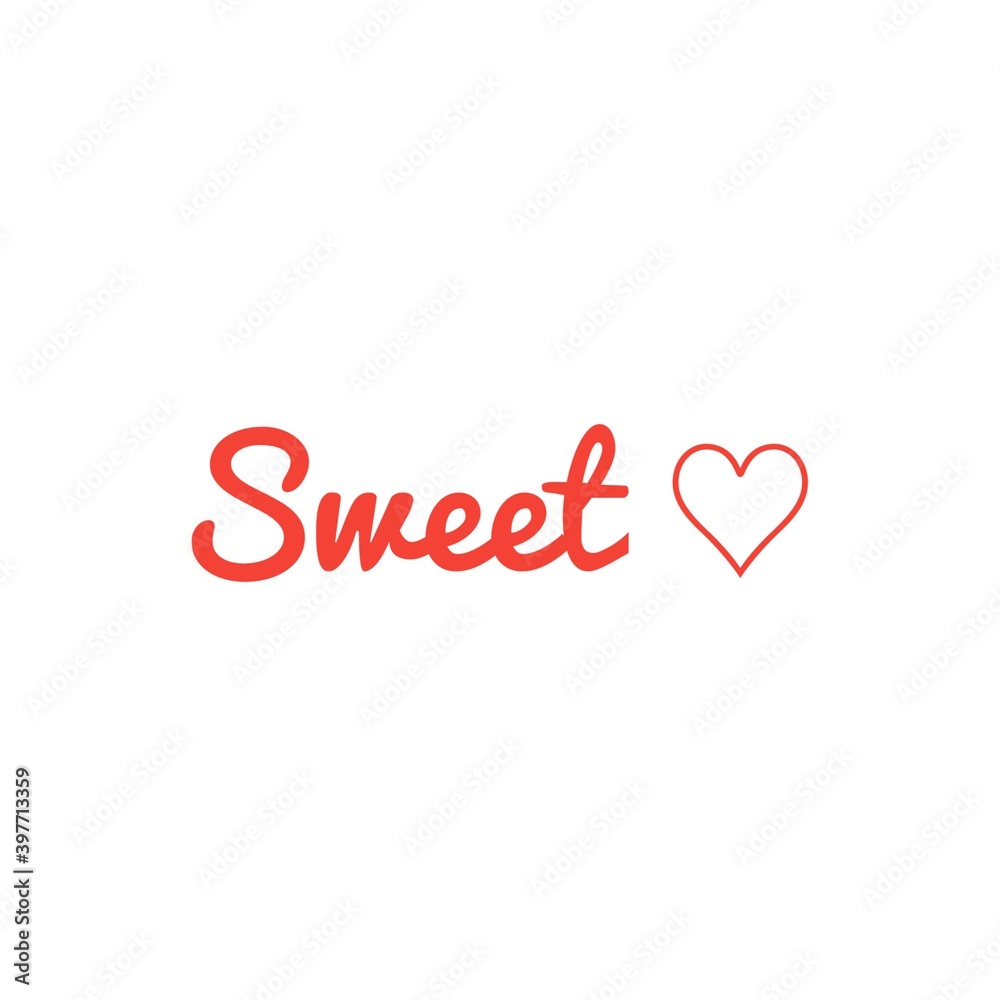 ''Sweet'' Lettering