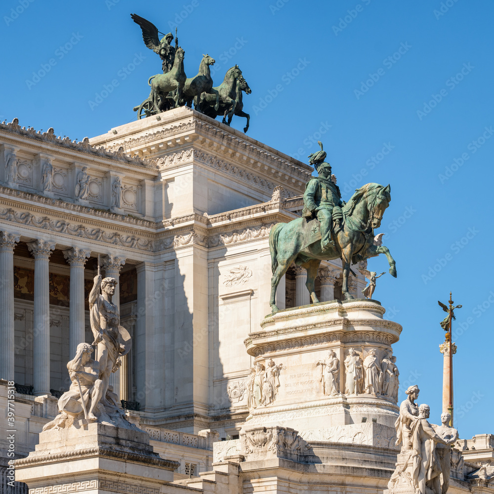 Altar of the Fatherland or Monumento Nazionale a Vittorio Emanuele II in Rome