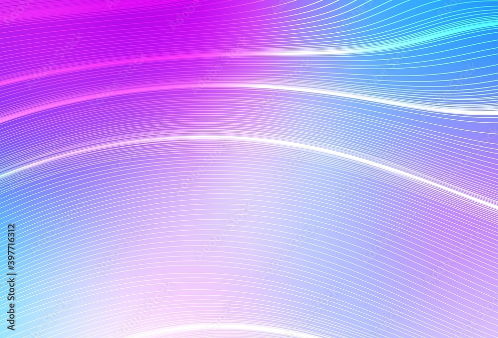 Obraz premium Light Pink, Blue vector glossy abstract backdrop.