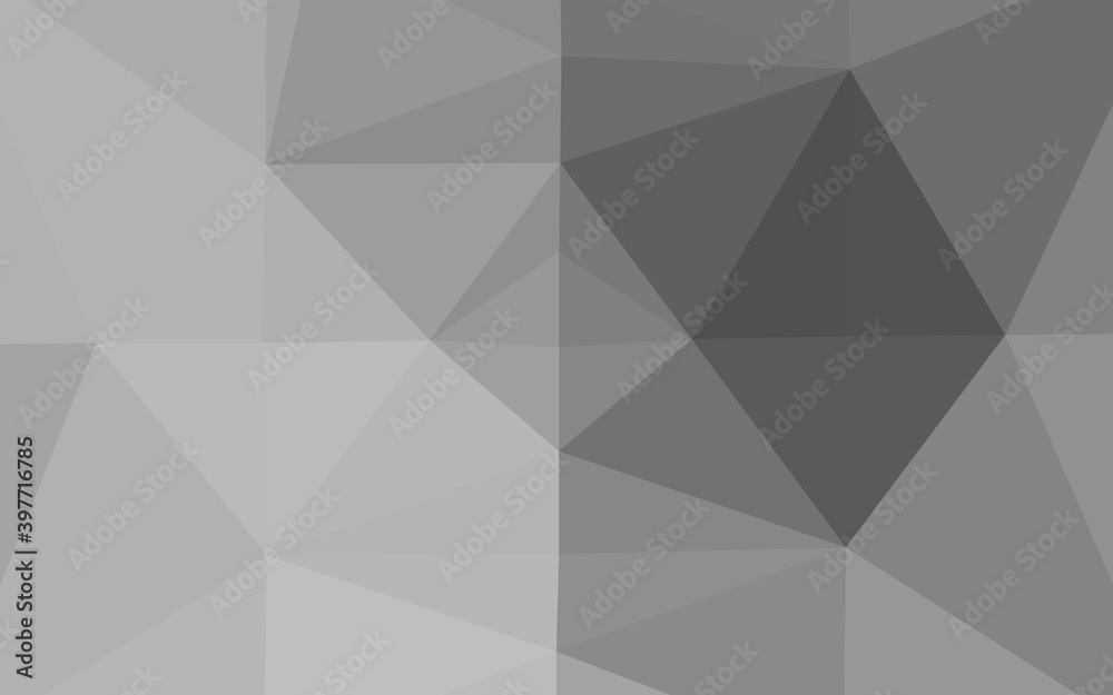 Obraz premium Light Silver, Gray vector blurry triangle pattern.