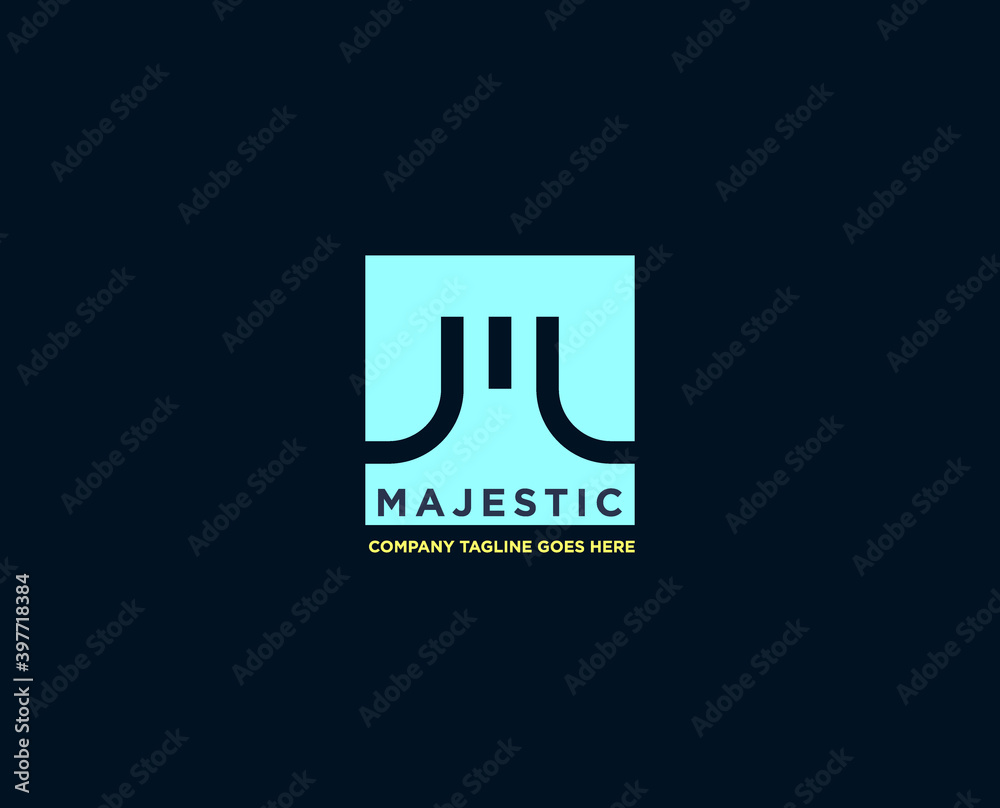 Creative letter M Concept company logo icon vector Design Template
