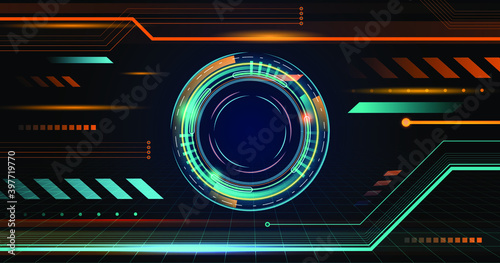 Abstract Futuristic background concept hi tach 
electronic wallpaper