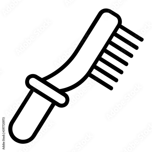 Steel wire brush Vector  Icon Design, Arc Welding equipment and Metal Work Symbol on white background, Construction and Industrial manufacturing Sign, welding slag brush Concept, 