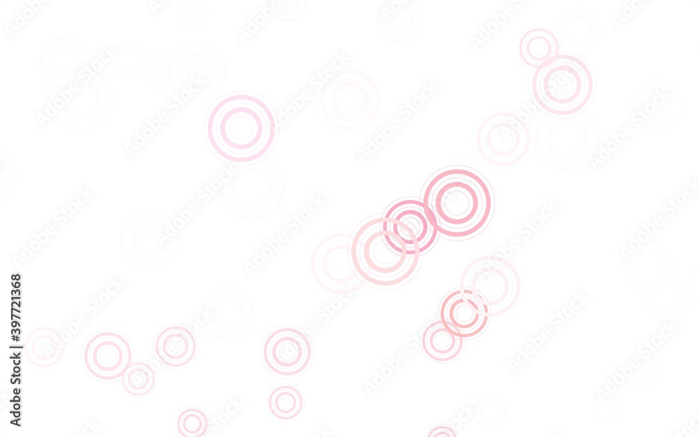 Light Red vector pattern with spheres.