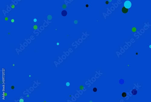 Wallpaper Mural Light Blue, Yellow vector background with bubbles. Torontodigital.ca
