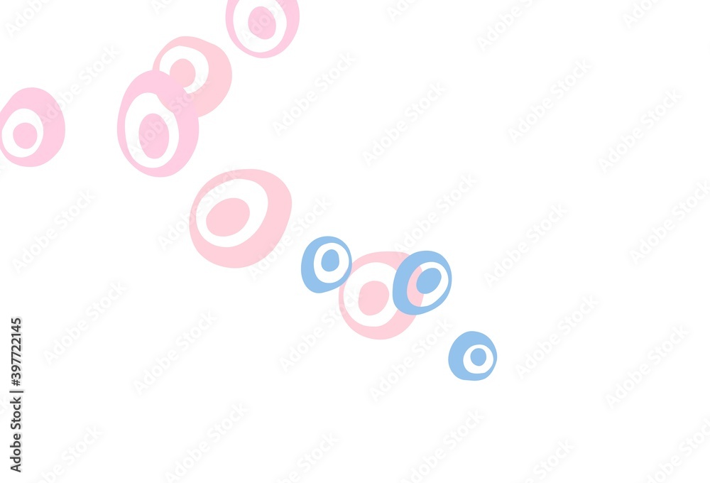 Light Blue, Red vector layout with circle shapes.