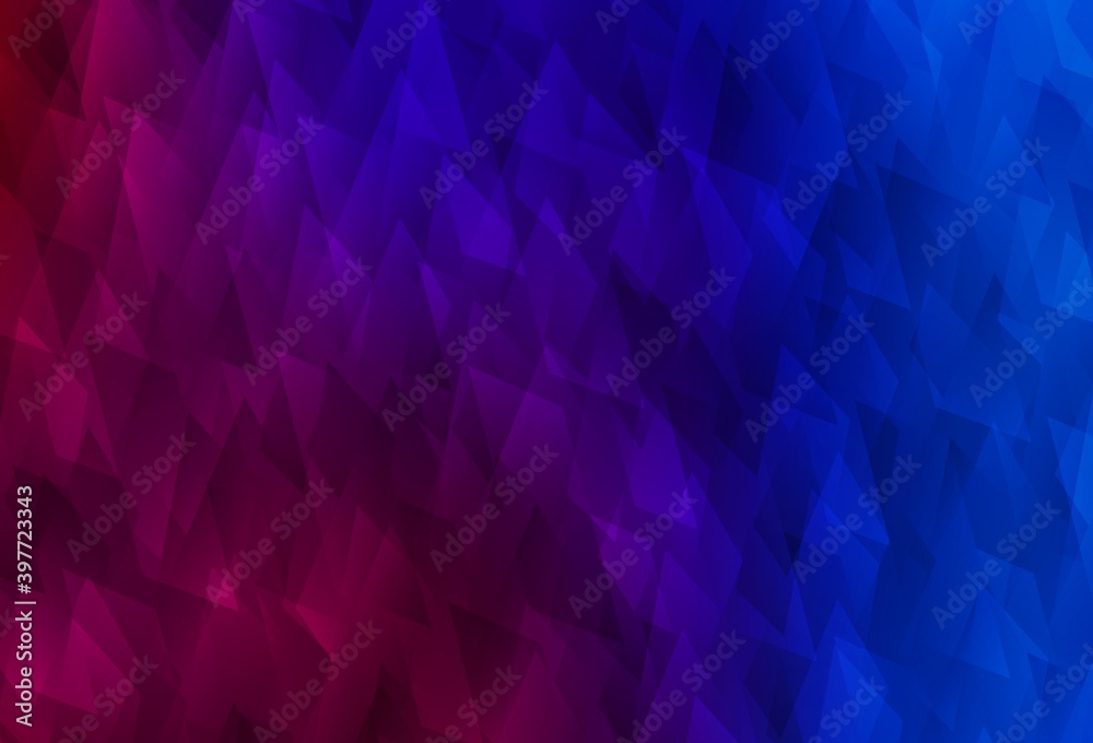 Obraz premium Dark Blue, Red vector pattern in square style.
