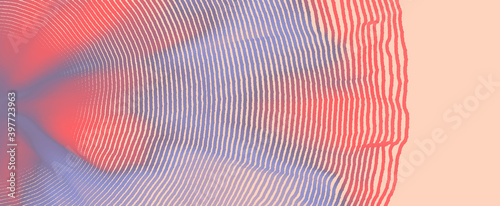 Abstract digital wave with dynamic particles. Sound wave. Big data visualization. 3d vector illustration for business, science or technology.