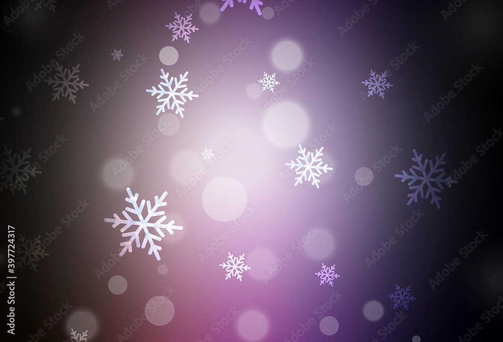 Dark Purple, Pink vector texture in birthday style. Dark Purple, Pink vector texture in birthday style.