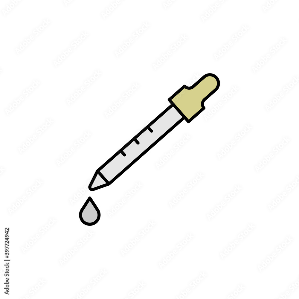 dropper line icon. Signs and symbols can be used for web, logo, mobile app, UI, UX
