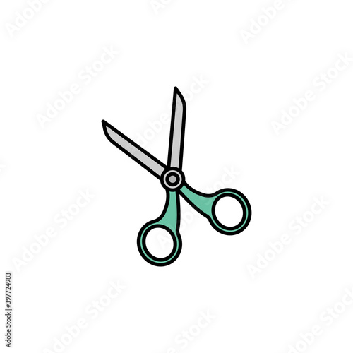 scissors line icon. Signs and symbols can be used for web, logo, mobile app, UI, UX