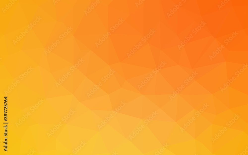 Light Yellow, Orange vector low poly texture. Light Yellow, Orange vector low poly texture.