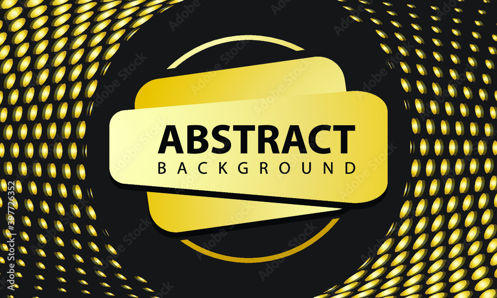 Naklejka premium Black and gold abstract background