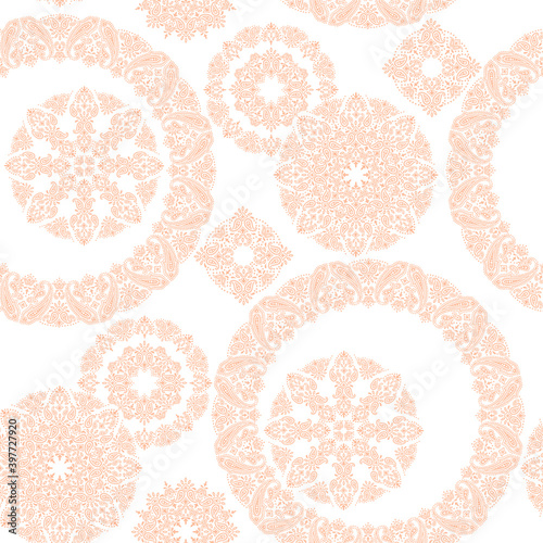 Beautiful bandana ornament design seamless pattern,