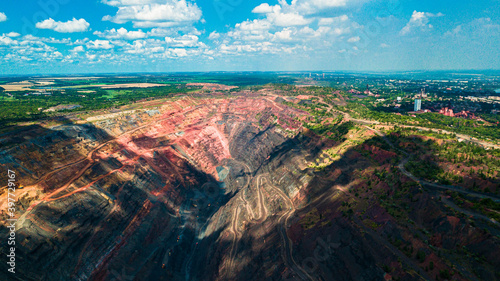 Iron ore quarry open pit mining of iron ore is huge. © Андрей Трубицын