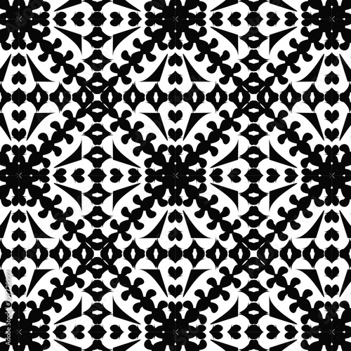 Black and White seamless pattern