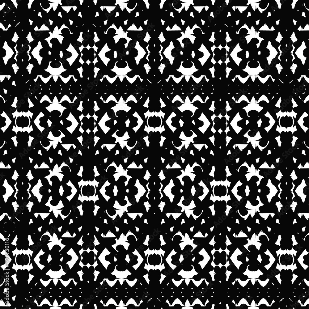 Black and White seamless pattern Black and White seamless pattern