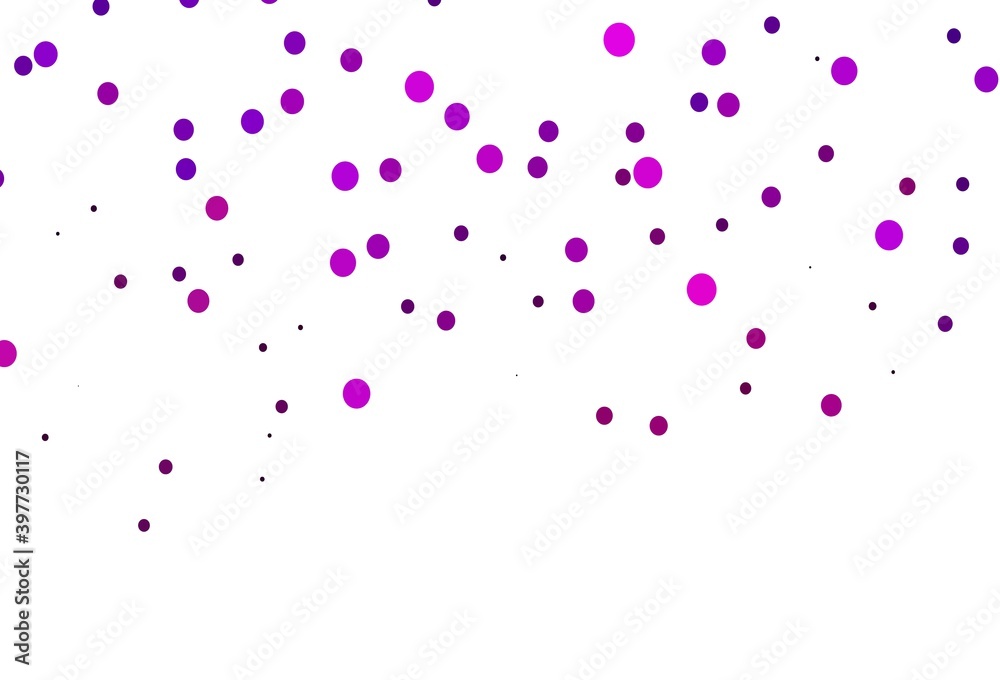 Light Pink vector cover with spots. Light Pink vector cover with spots.