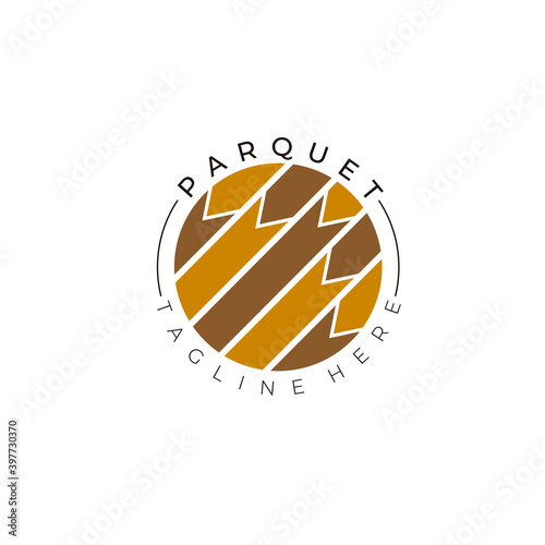 Parquet logo vector illustration design, floor logo