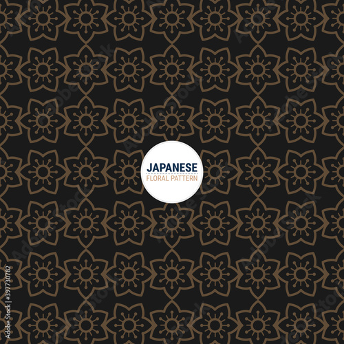 Traditional Japanese floral pattern