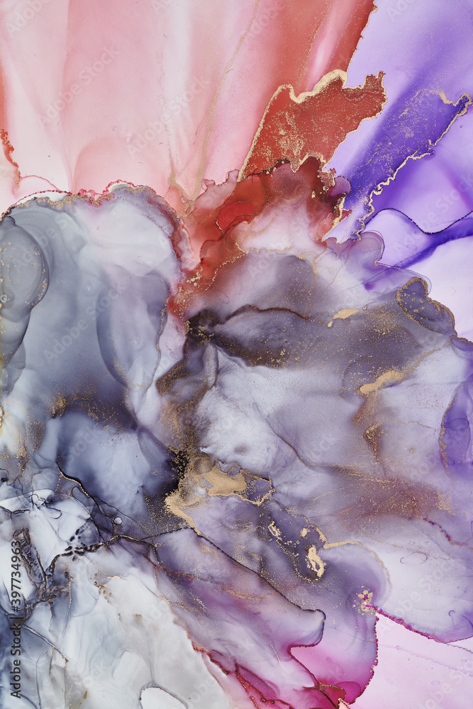 Alcohol ink art.Mixing liquid paints. Modern, abstract colorful background, wallpaper. Marble texture.Translucent colors Alcohol ink art.Mixing liquid paints. Modern, abstract colorful background, wallpaper. Marble texture.Translucent colors