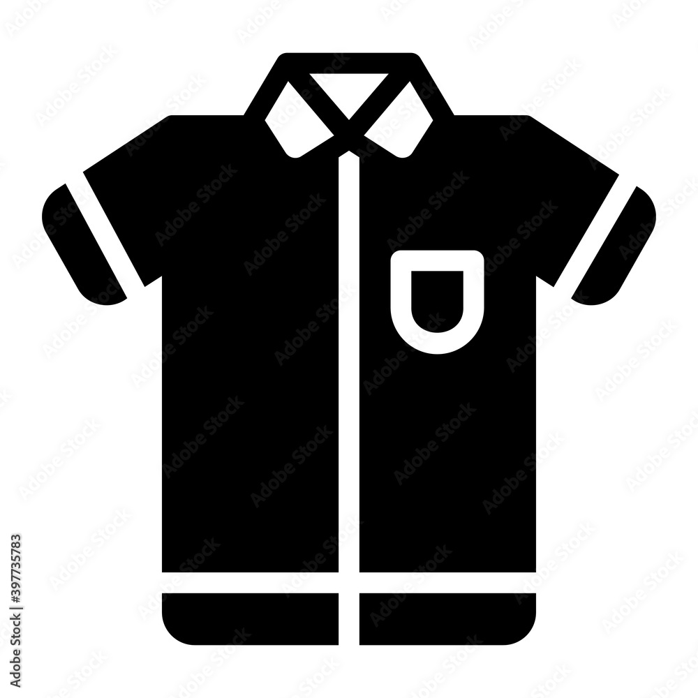Shirt icon vector illustration in solid style for any projects Shirt icon vector illustration in solid style for any projects