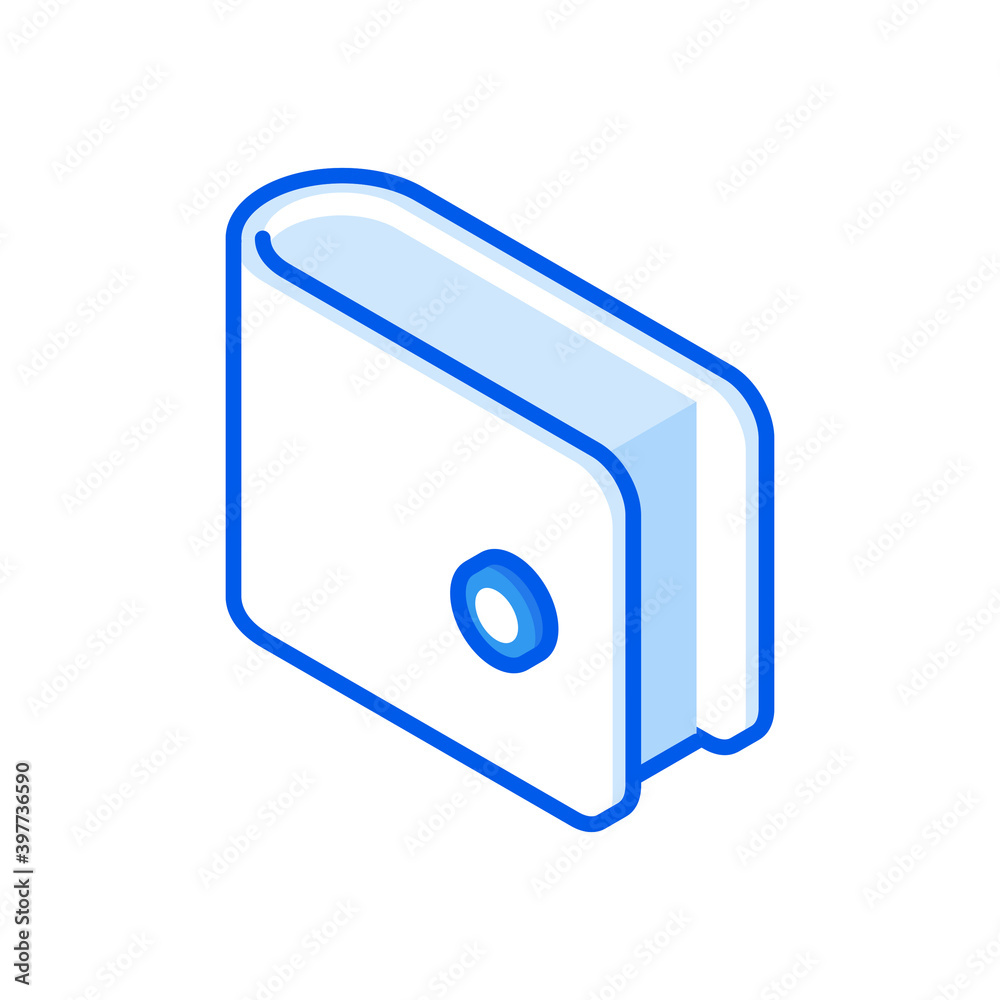 Isolated icon of notebook on white background Isolated icon of notebook on white background