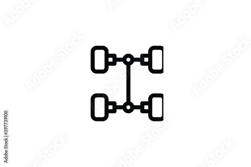 Car Element Icon - Chassis