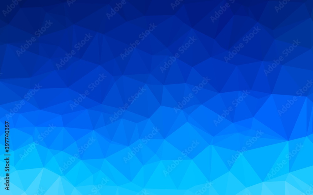 Light BLUE vector polygonal template.