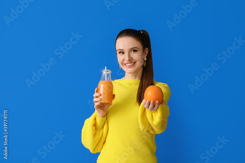 Beautiful young woman with ...