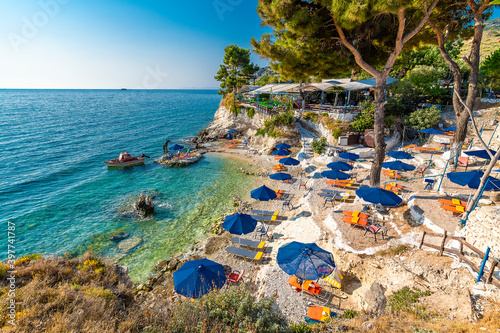 Fototapeta Naklejka Na Ścianę i Meble -  Papa Beach view in Samos Island