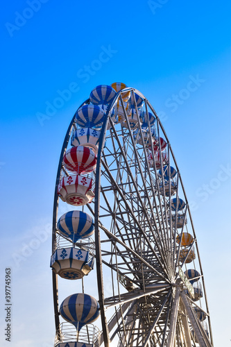 Ferris wheel in an amusement park in Thailand