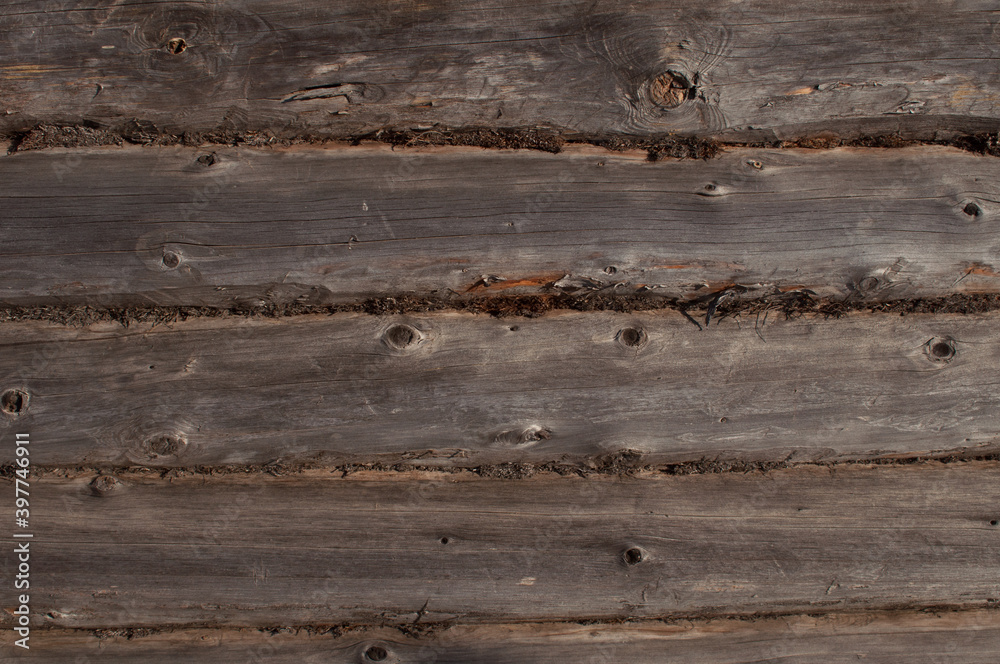 Naklejka premium wooden structure made of planks