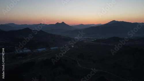 Aerial photography of villages in the suburbs of Beijing