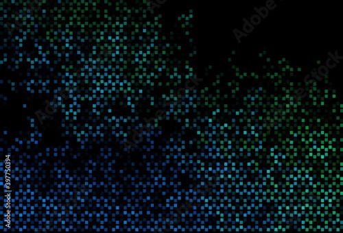 Dark Blue  Green vector template with square style.